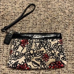 Floral Coach wristlet